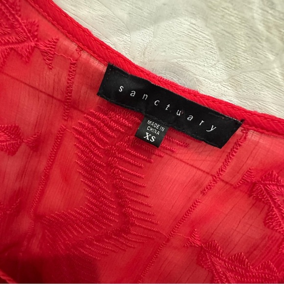 Sanctuary Cheyenne Lace Inset boho Embroidered top  ❤️ - Picture 3 of 7